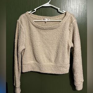 Cream long sleeve Sincerely Jules fall sweater, Worn once,Not my style but cozy!